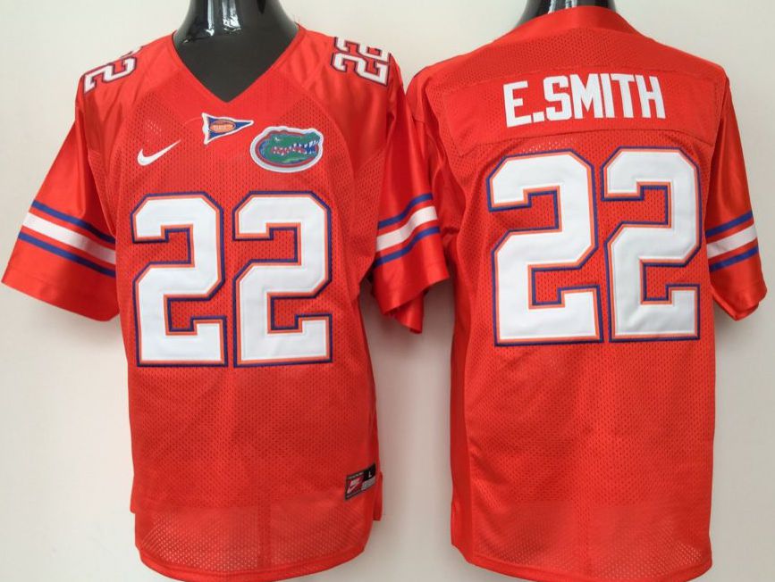 Men Florida Gators #22 E.Smith Orange Nike 2025 NCAA Jersey